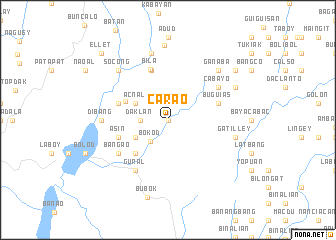 map of Carao