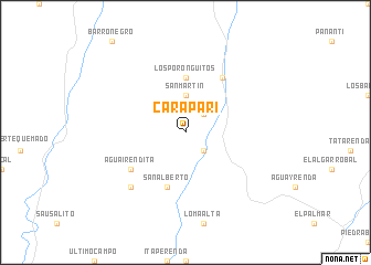 map of Caraparí