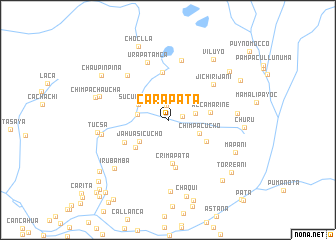 map of Cara Pata