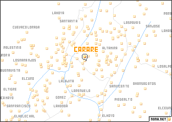 map of Carare