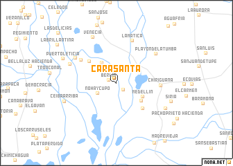 map of Cara Santa