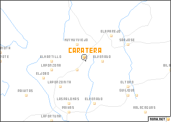 map of Caratera