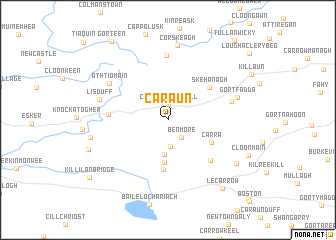 map of Caraun