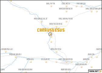 map of Cărăuş de Sus