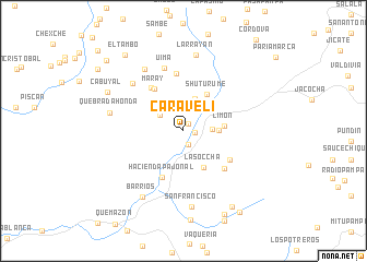 map of Caravelí