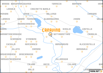 map of Caravino