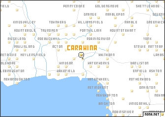 map of Carawina