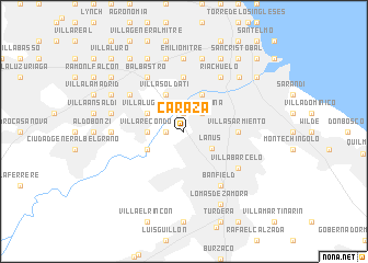 map of Caraza