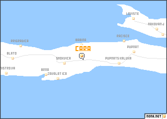 map of Čara