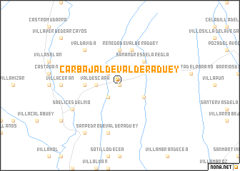 map of Carbajal de Valderaduey