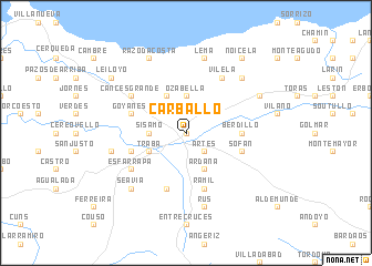 map of Carballo