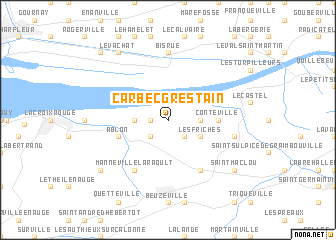 map of Carbec-Grestain