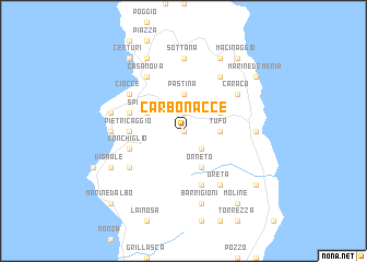 map of Carbonacce