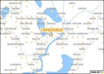 map of Carbonada