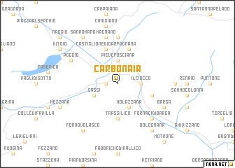 map of Carbonaia