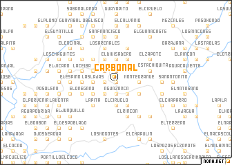 map of Carbonal