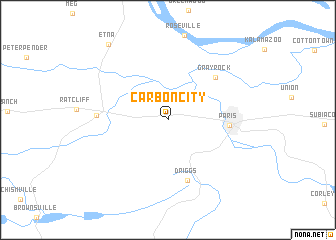 map of Carbon City