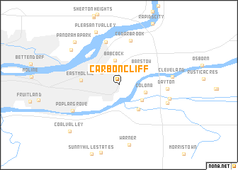 map of Carbon Cliff