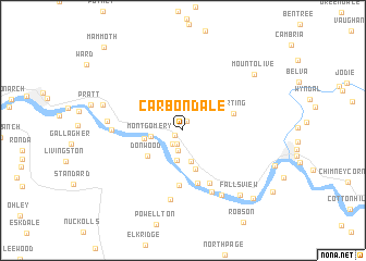 map of Carbondale