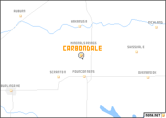 map of Carbondale