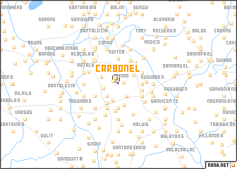 map of Carbonel