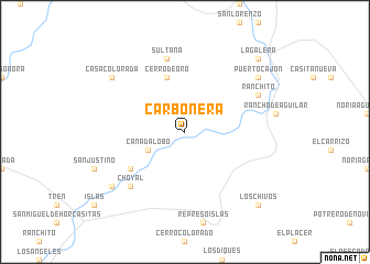 map of Carbonera