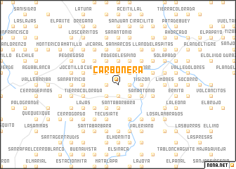 map of Carbonera