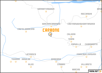 map of Carbone