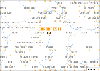 map of Cărbuneşti