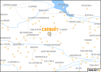 map of Carbury