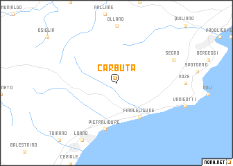 map of Carbuta