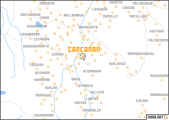 map of Carcañan