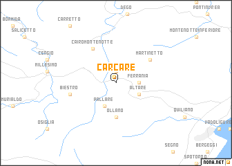 map of Carcare