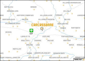 map of Carcassonne