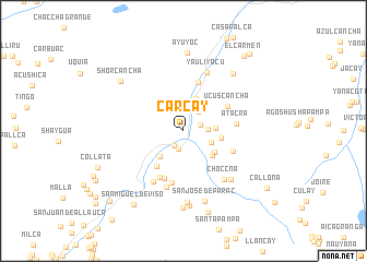 map of Carcay