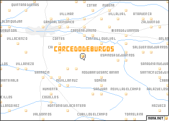 map of Carcedo de Burgos