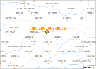 map of Carcenac-Peyralès