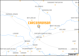 map of Carcen-Ponson