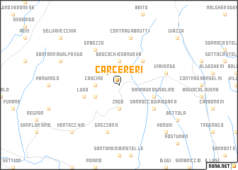 map of Carcereri
