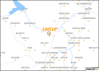 map of Cárcer