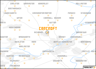 map of Carcroft