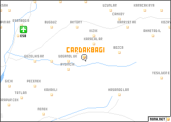 map of Çardakbağı