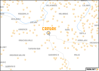 map of Čardak