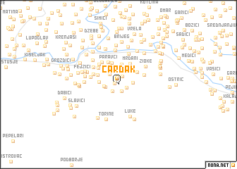 map of Čardak