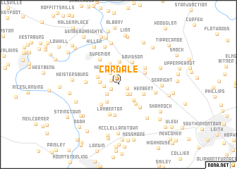 map of Cardale