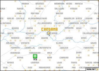 map of Cardama