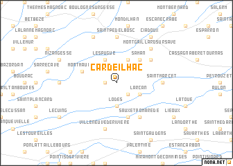 map of Cardeilhac