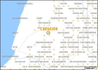 map of Cardeira