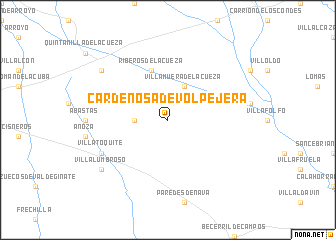 map of Cardeñosa de Volpejera