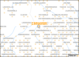 map of Carderón